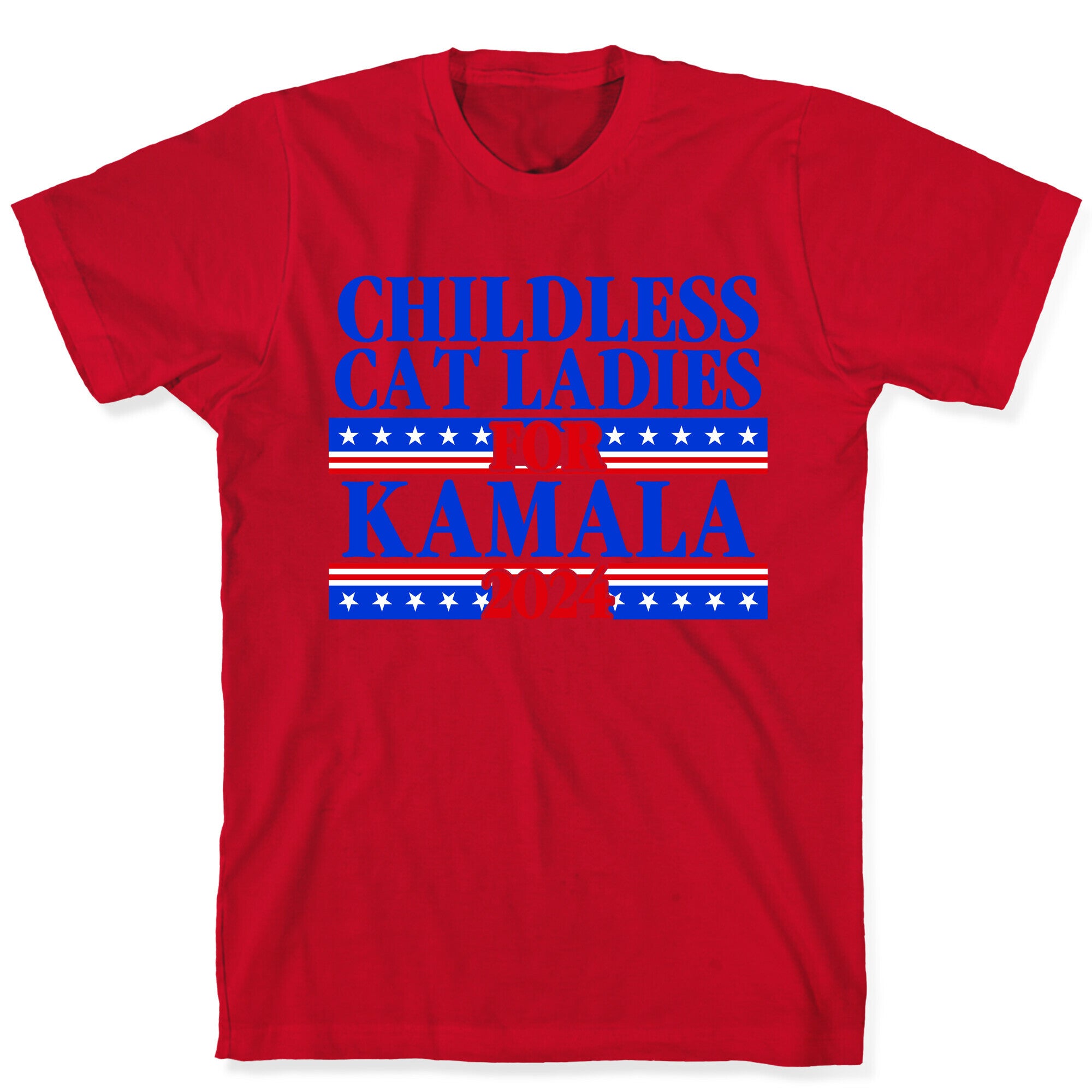 Patriotic Childless Cat Ladies for Kamala T-Shirt